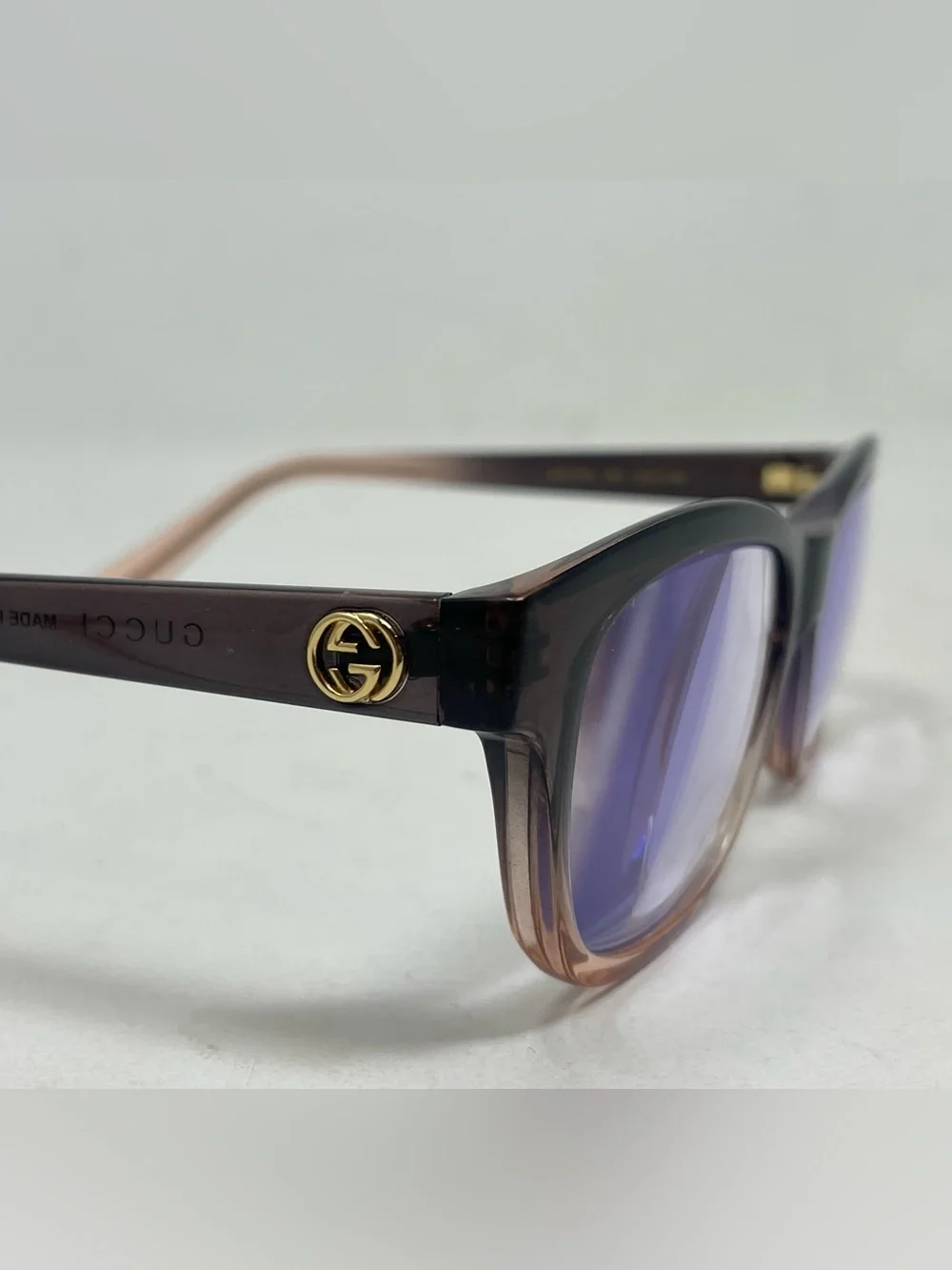 Gucci Eyeglasses Frames GG03720 007 Brown Fade 48-17-140